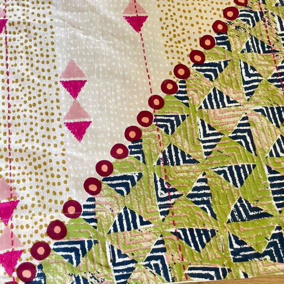 By Anthropologie Printed Jem Cotton Shower Curtain - Picture 8 of 11